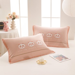 2024新款全棉纱布枕头巾一对装男生成人枕巾防头油枕头套巾