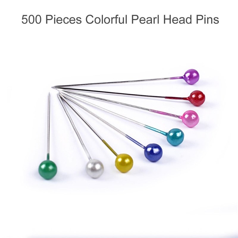 推荐500pcs Sewing Pins 36mm Head Pins Quilting Pins in Plast