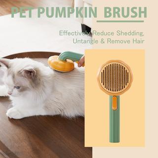 Pumpkin Self Cleaning Slicker Comb for Dog CatS Puppy Rabbit