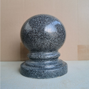 门柱石球大理石圆球围栏围墙花岗岩栏杆扶手风水球石墩装饰圆石球