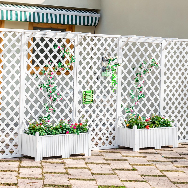 防腐木栅栏花园围栏户外花架庭院爬藤架围墙篱笆护栏隔断别墅屏风