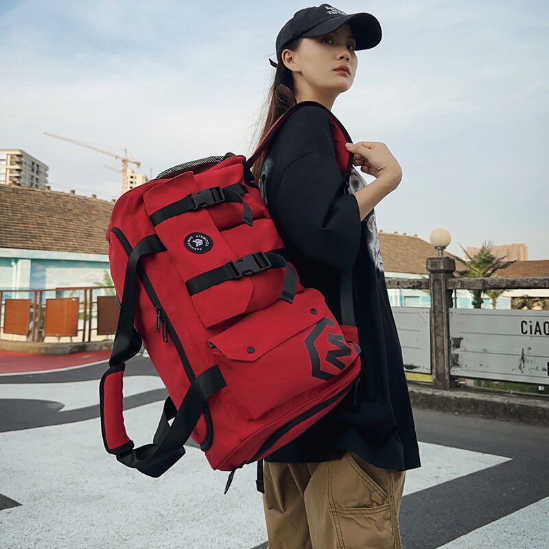 旅行包男款大容量双肩包背包旅游斜挎包手提行李包干湿分离健身包