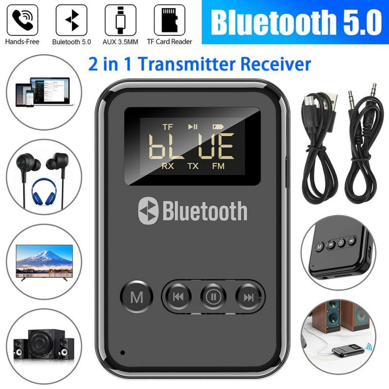 USB Bluetooth 5.0 Transmitter ReceGiver 2in1 Wideless Aurio 乐器/吉他/钢琴/配件 乐器工具 原图主图