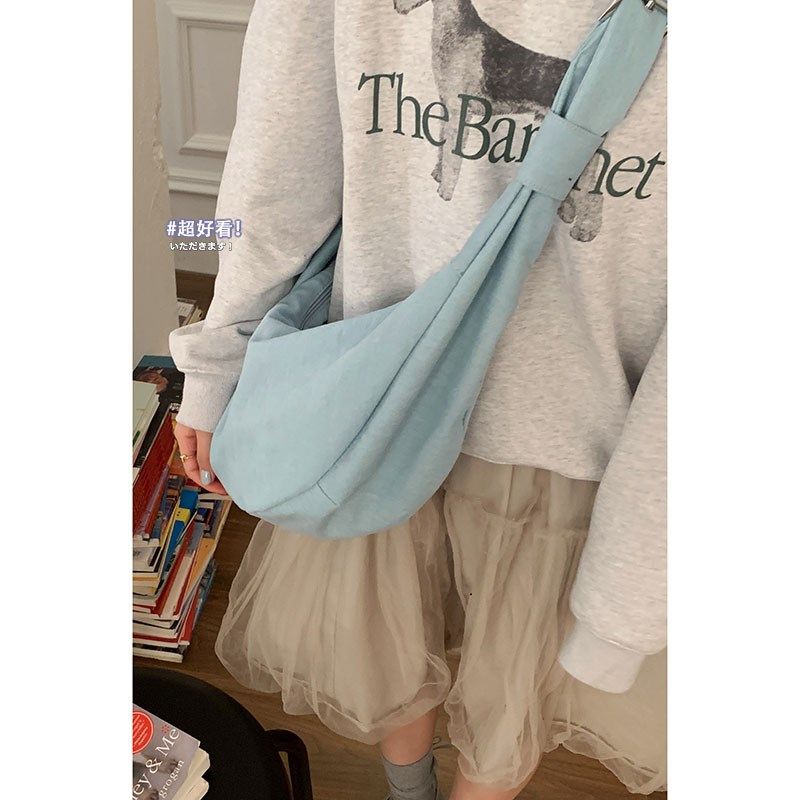 学院风牛仔帆布包包女2025新款潮时尚马鞍包休闲大容量斜挎包,箱包皮具/热销女包/男包,时尚帆布包,淘宝优惠券,粉丝福利购,淘宝优惠卷