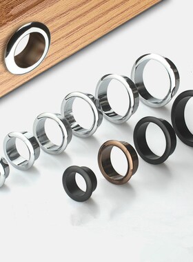 10pcs 45mm Round cable grommet desk table outlet Wire Hole d