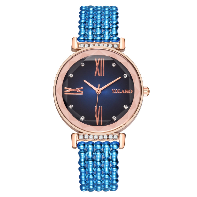 新品Luxury Female Wrist Watch Fashion Gold Silicone wristwat