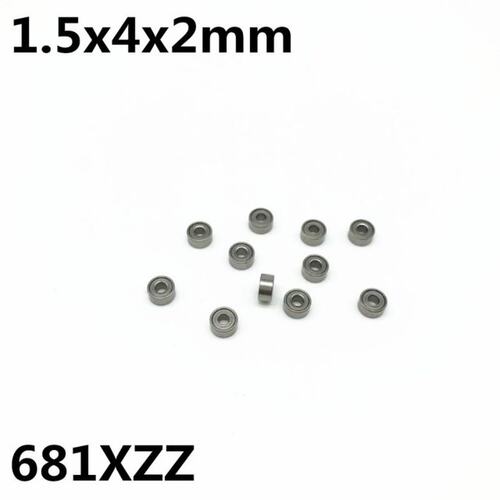 现货50Pcs 681XZZ L-415ZZ 1.5x4x2 mm Deep groove Tball bearin