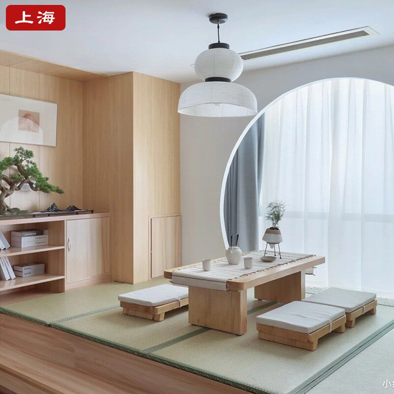 榻榻米定制整体踏踏米床衣柜一体地D台卧室现代简约实木多功能组