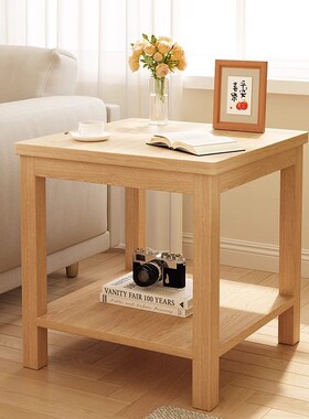 茶几小桌子纯实木小方桌老式60x60沙发边几现代简约可移动正方形