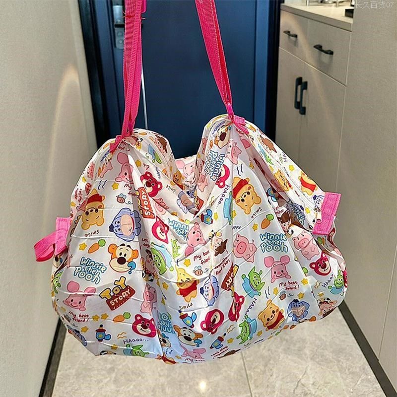 折叠环保购物袋旅行便携大容量束口单肩手提袋收纳神器卡通布直发,收纳整理,购物袋/环保袋/帆布袋,淘宝优惠券,粉丝福利购,淘宝优惠卷