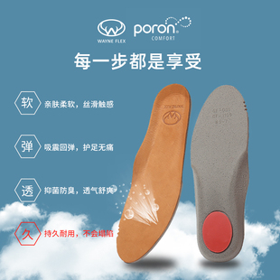 韦恩运动垫芯抑菌防臭透气吸汗减震抗压柔软高弹加厚增高鞋垫男女