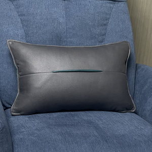 2023新款靠枕科技布抱枕客厅皮沙发小腰靠垫罩套长方形腰枕不含芯