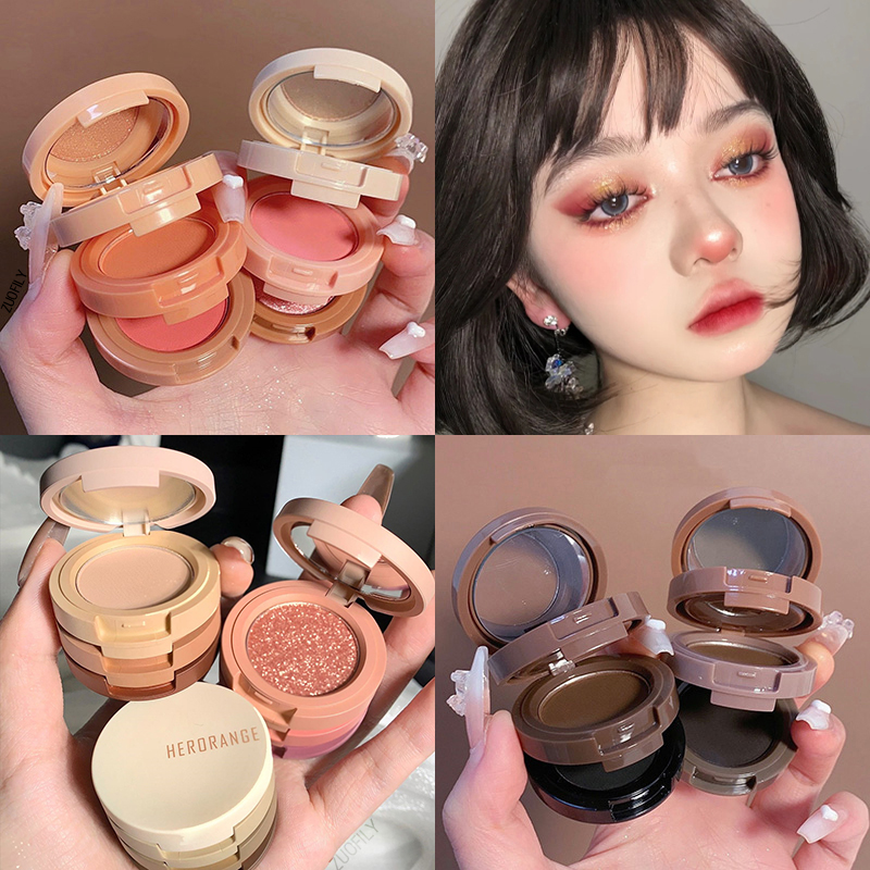 推荐Highlight Rouge Makeup Brighten Silkworm Eyeshadow Palet