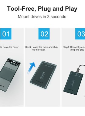 Wavlink USB3.0 HDD SSD Adapter 2.5 Inch Externl HDD Case 6