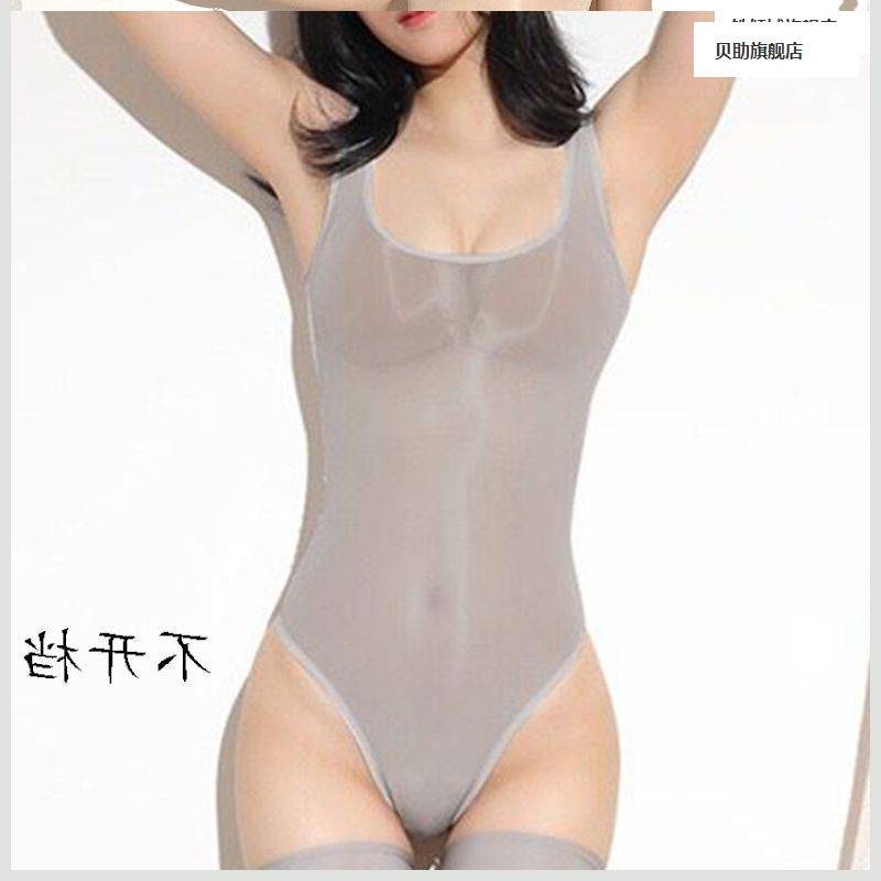 油薄款8cd油丝滑光亮筒高叉连体衣长袜套装透明丝丝滑袜百搭