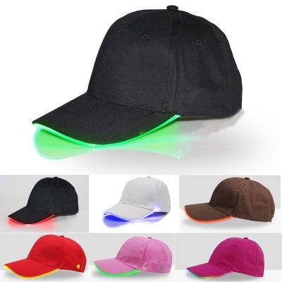 极速LED Lighted up Peaked Hat Glow party Hip-Hop Adjustable