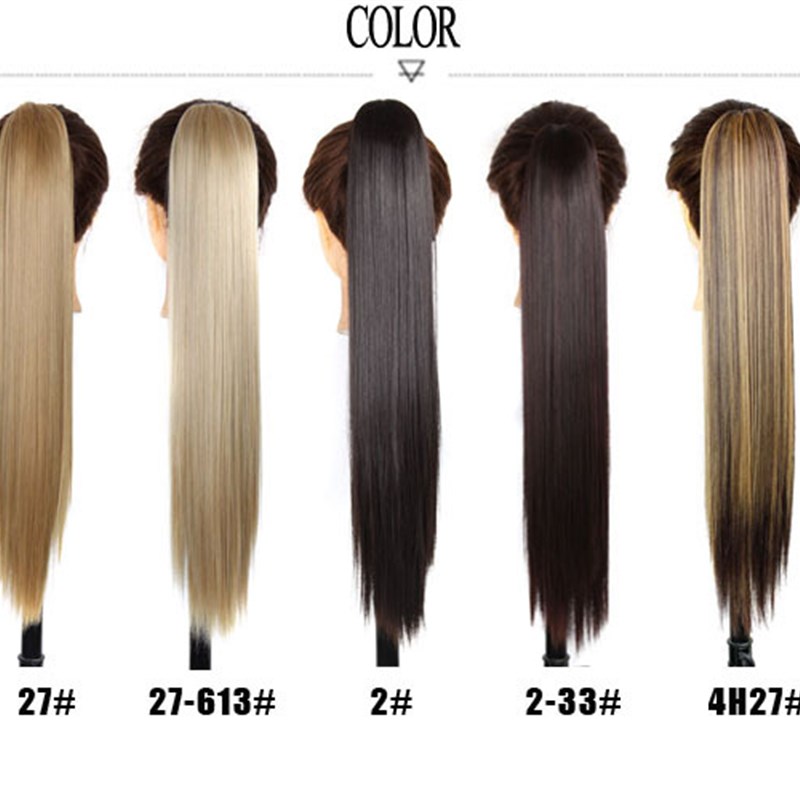 推荐2021 New women fashion wigs long hair tail Straight Popu