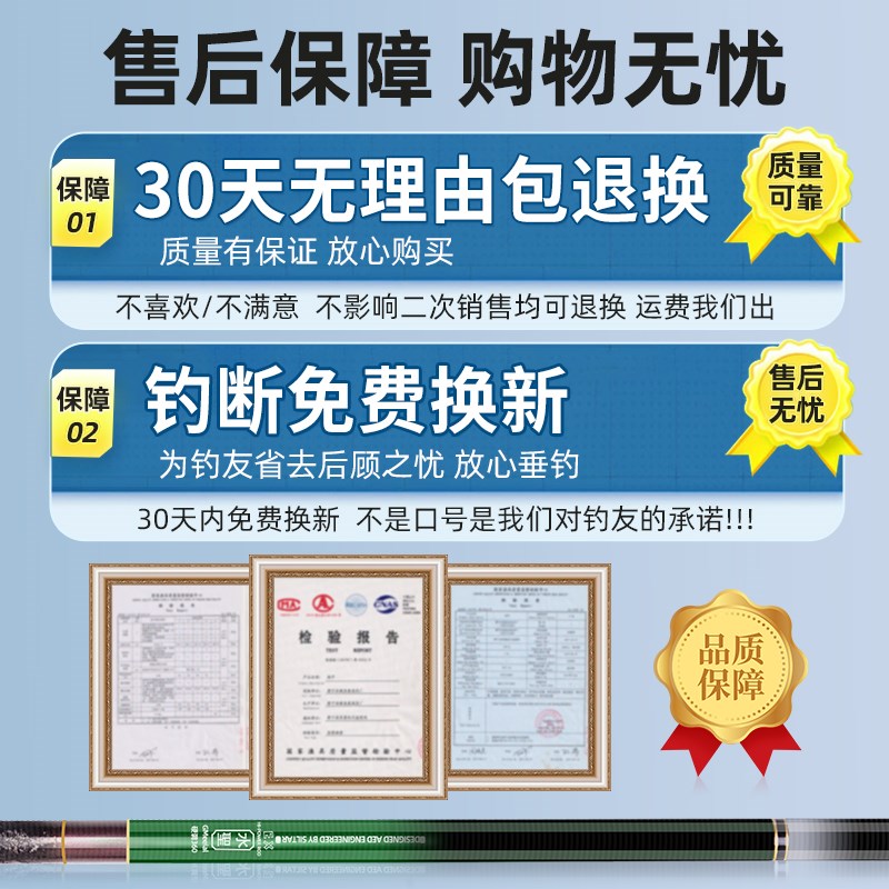 热销鱼竿套装组合全套一套碳纤维钓鱼装备新手渔具用品大全钓鱼竿