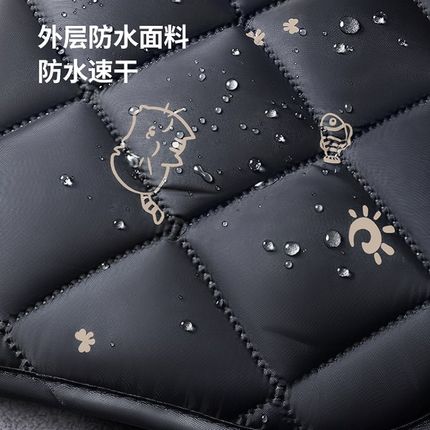 电动车挡风被春秋加厚防风罩四季小电车摩拖车双面防水冬季加绒厚