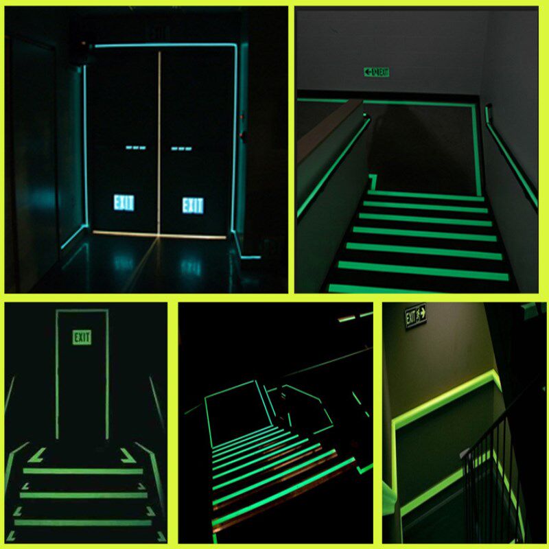 1pcs Luminous Stickers Glow In Dark Tape Self Adhesive Warn