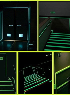 1pcs Luminous Stickers Glow In Dark Tape Self Adhesive Warn