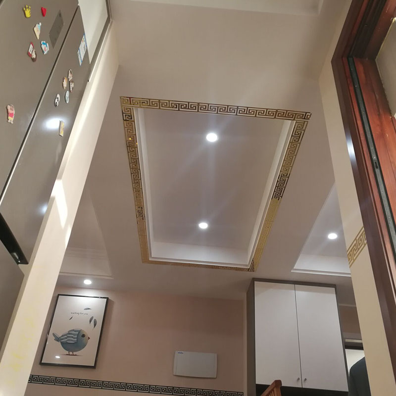 现货3d立d体亚克力镜面墙贴自粘客厅古典吊顶角线电视背景墙边框