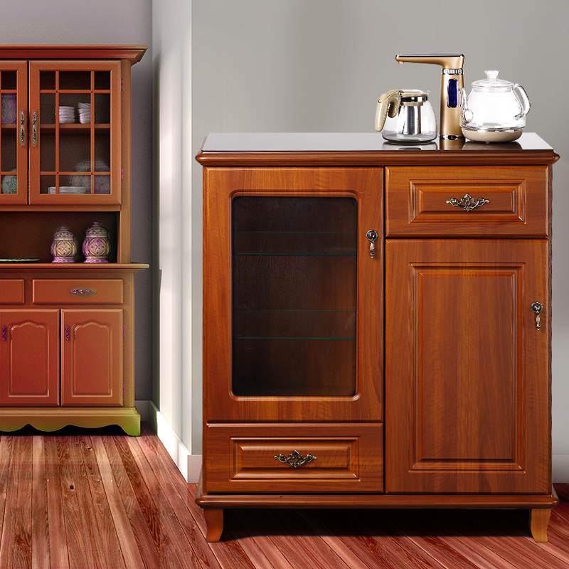 2023新款欧式茶吧机家用餐边柜全自动上水饮水机柜立式智能茶水柜