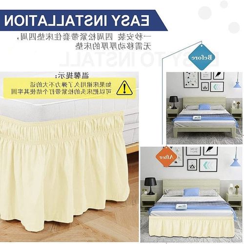 床裙边不带床面防滑床罩裙式花边加厚四季通用床套松紧床围裙单件
