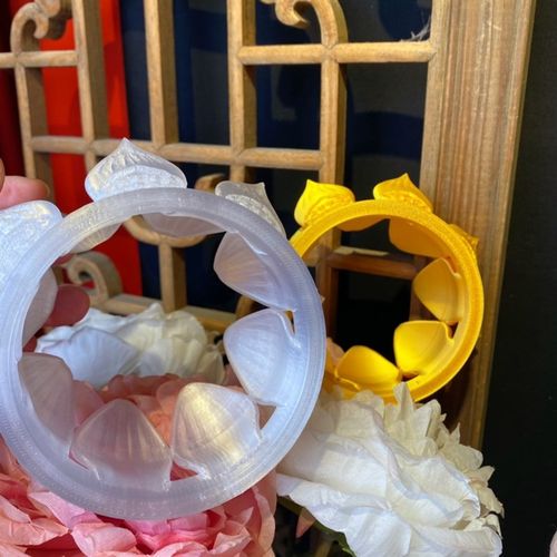 时春居汉服配饰发饰3d打印I头饰莲花发冠《妙玉》
