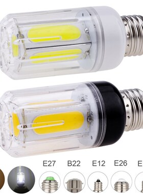12W 16W E27 E14 E12 E26 B22 LED COB Corn Light Bulbs AC 85-2