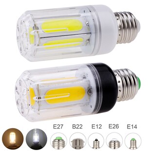 12W 16W E27 E14 E12 E26 B22 LED COB Corn Light Bulbs AC 85-2