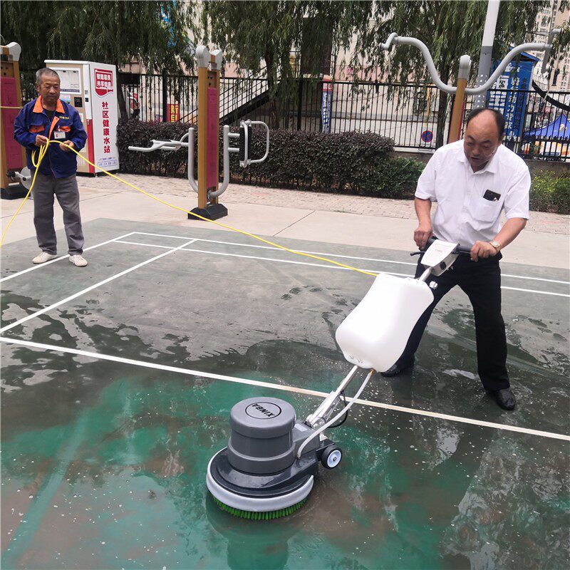 速发PVC地胶清洗机刷地机学校酒店 家用擦地毯胶塑胶地板自流平打