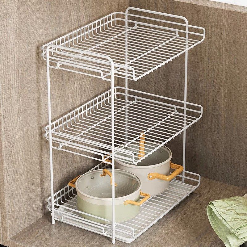 厨房置物架桌上收纳架子家用锅架桌面多层橱柜分层隔板碗盘放置架,收纳整理,整理架/置物架/收纳架,淘宝优惠券,粉丝福利购,淘宝优惠卷