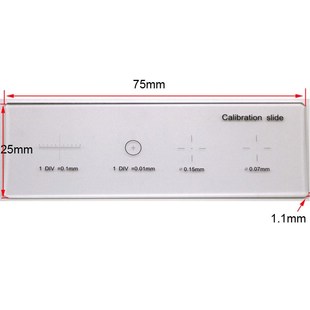 926 0.01mm Microscope Slides Reticle Calibration Slide Ruler