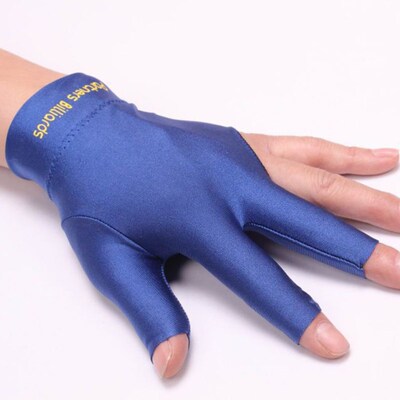 2 Colors Spandex Snooker Billiard Cue Glove Pool Left Hand O