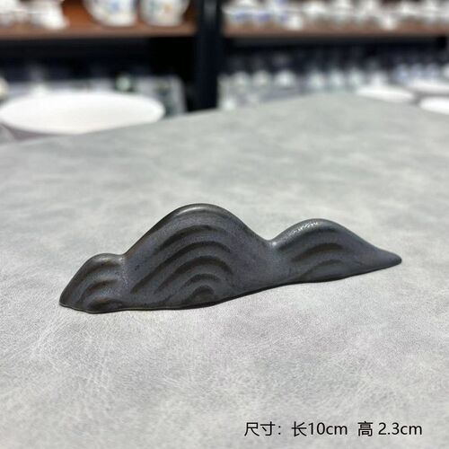 抹茶碗7件套配件茶山茶拨托毛笔E架子筷子架山峰形装陶瓷架子