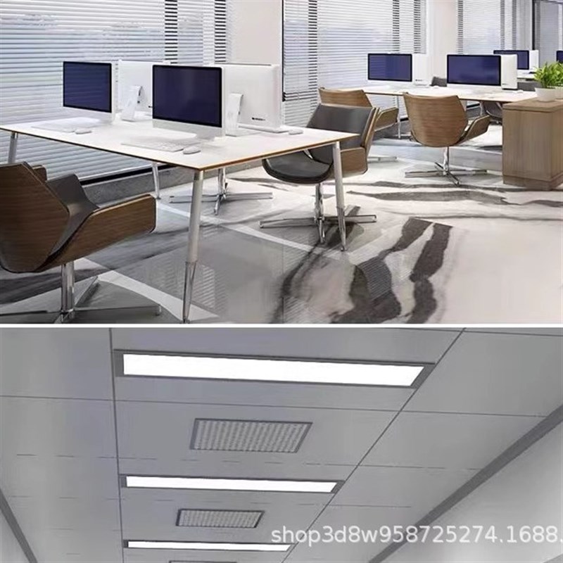 集成吊顶嵌入式铝扣板厨房卫生间面板灯300x450Ox900暗装led平板