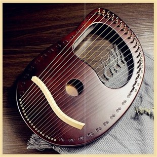 小竖琴19弦小众乐n器便携式小型箜篌琴古典里拉琴小众乐器箜篌迷