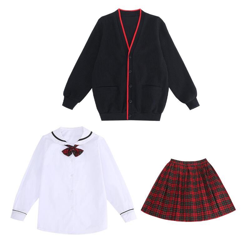 深圳校服制服四件套冬装衬衣毛衣小学生班服深圳小学校服学校