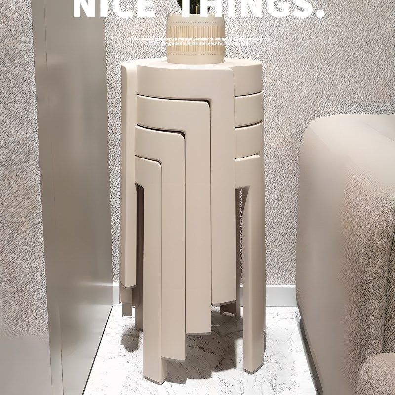 塑料凳子家用加厚圆凳可叠放结实耐用板凳简约现代风车凳高胶椅子,住宅家具,风车凳,淘宝优惠券,粉丝福利购,淘宝优惠卷