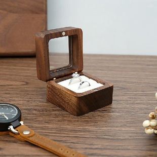 Earring Wedding Organizer 极速Wood Case Box Ring Display