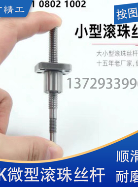 TBI研磨滚珠丝杆SFK微型丝杠0601/0801/0802/1002/1004/1202/1402