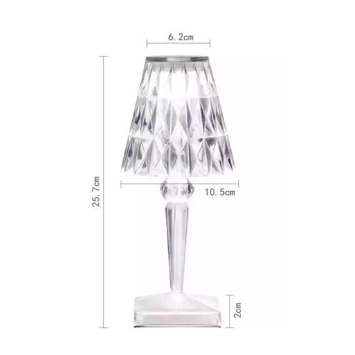 Acrylic Kartell table lamp rechargeable LED night light touc