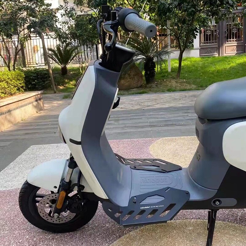 九号电动车b系列b65 b30不锈钢前置脚踏板b110 b40 b80增宽硌脚板