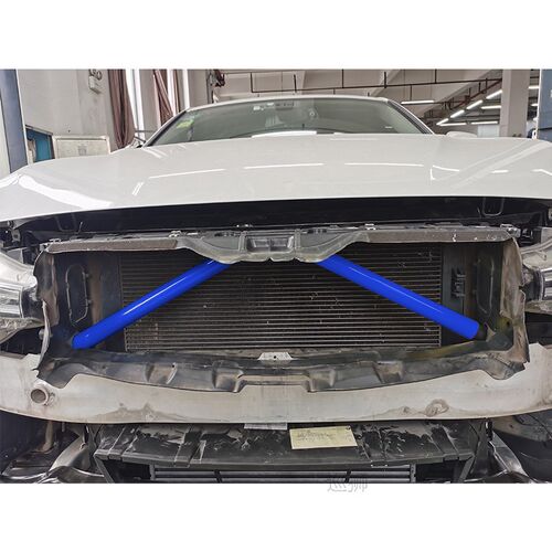 2Pcs Car Front Grille Trim Strips Cover Frame Stickers For B