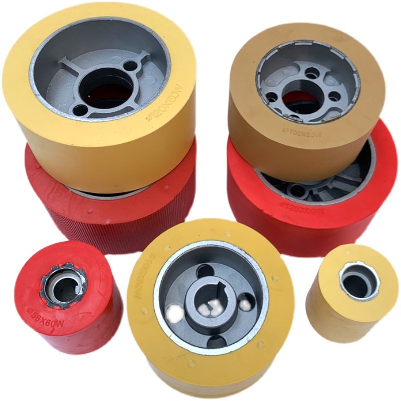 贝特马氏佳加送料器胶轮木工自动送料机配件木材传动输送轮压料轮