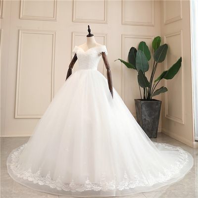 极速Gryffon Wedding Gowns Sweet Boat Neck Floor-length Lace