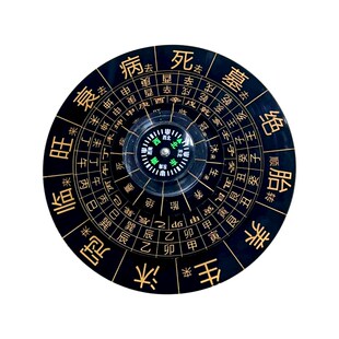 三合水法盘十二杨公长生水口罗盘地理水口四大局转盘水生官养水法