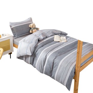 纯棉学生铁床90x190cm宿舍专用床单单人上下铺0.9m床笠三件套全棉