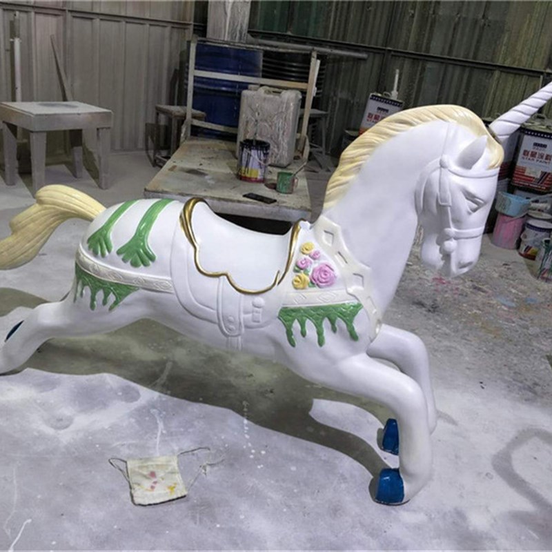 现货现货旋转木马落地p摆件婚庆摄影道具大型游乐场儿童坐骑承重2